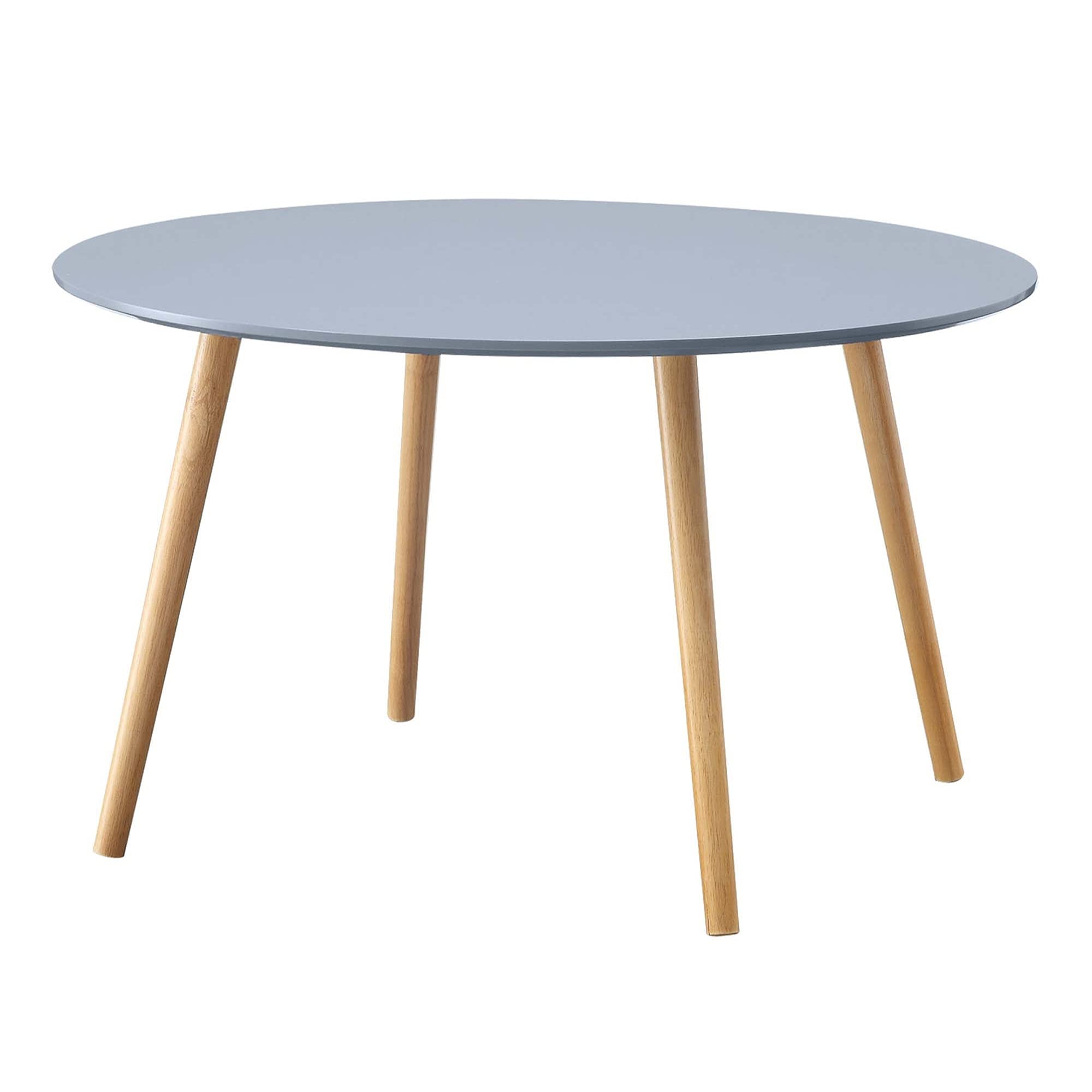 Modern Round Coffee Table - Oslo Solid Wood Living Room Furniture for Small Spaces | Perfect for Apartments, Condos & Cozy Home Decor