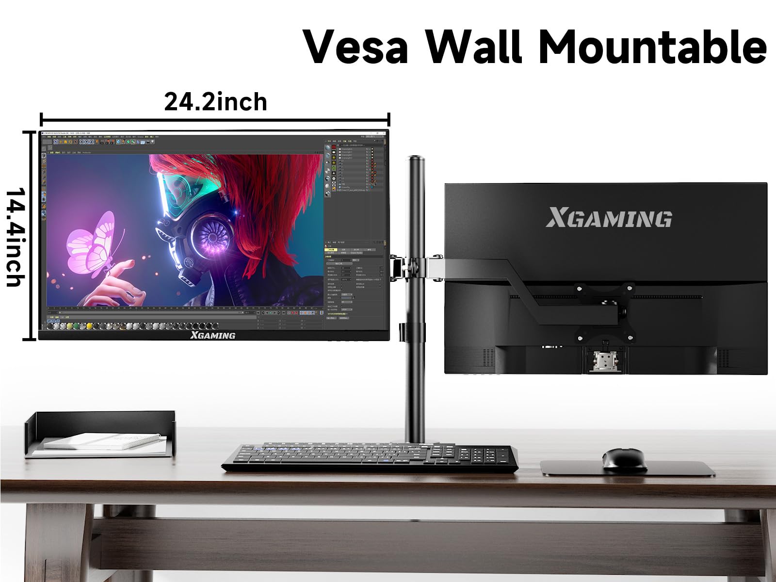 27 Inch FHD 1080P IPS Computer Monitor - 100Hz Refresh Rate, 3ms Response Time, 99% sRGB, Anti-Glare Eye Care, HDR, FreeSync, Built-in Speakers | HDMI/VGA/DisplayPort, VESA Mount | Perfect for Gaming, Office Work & Home Entertainment