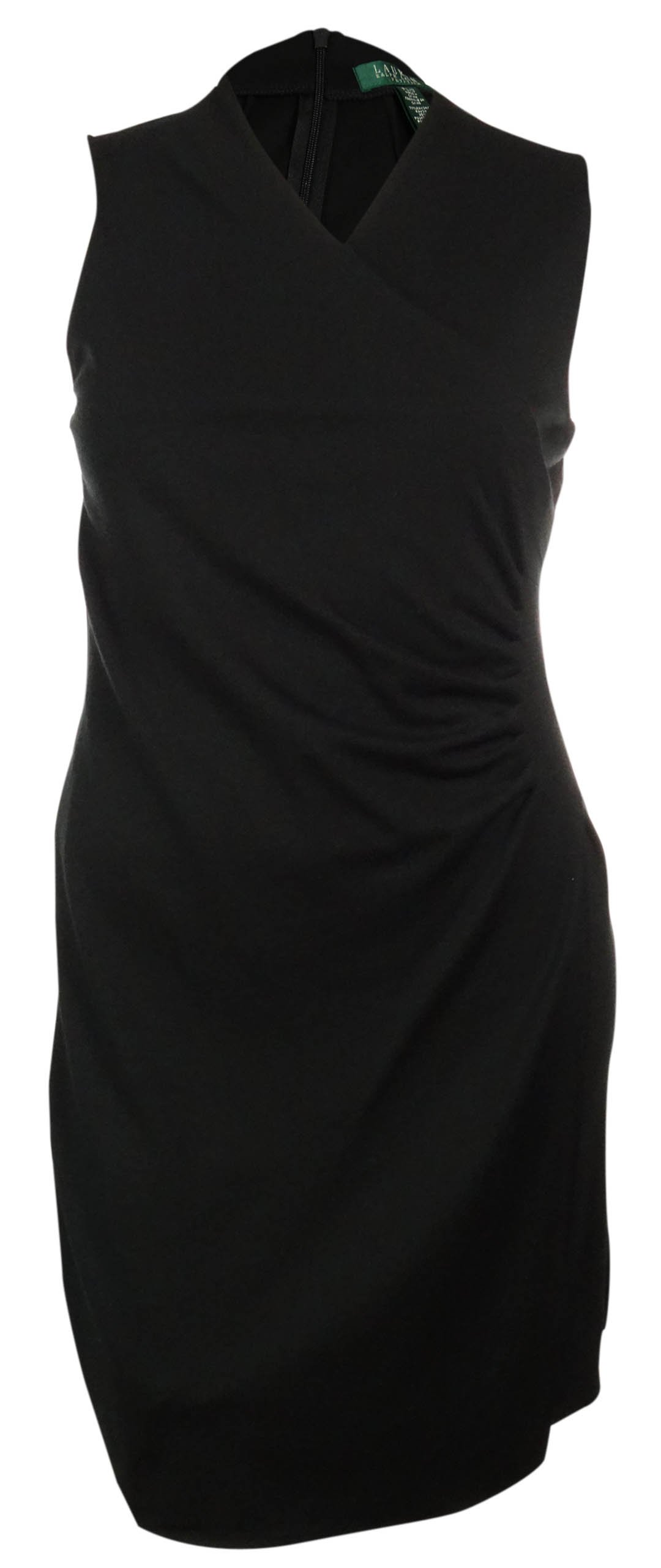 Pleated Wrap Knit Dress - Black for Women | Casual & Office Wear