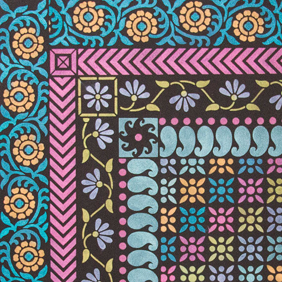 Indian Sari Border Series Furniture Stencil - Handmade Wooden Stencils for DIY Home Decor, Wall Painting & Fabric Design