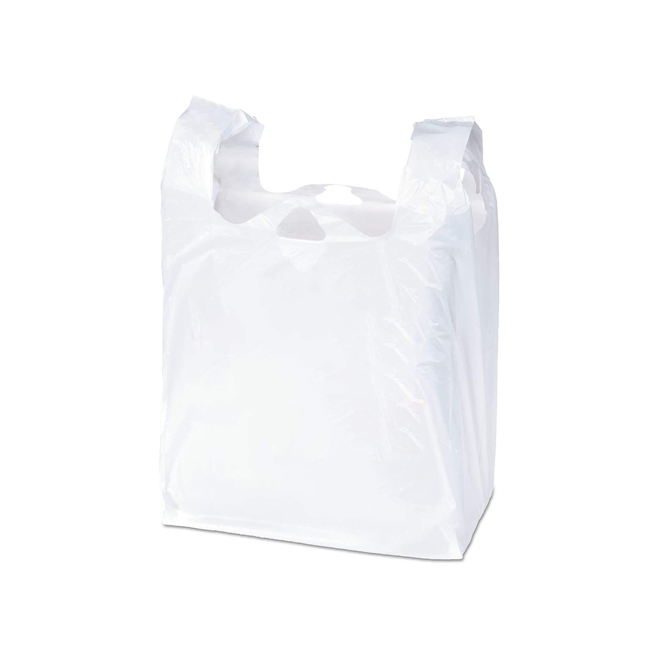 2000 Pack White T-Shirt Plastic Bags 10
