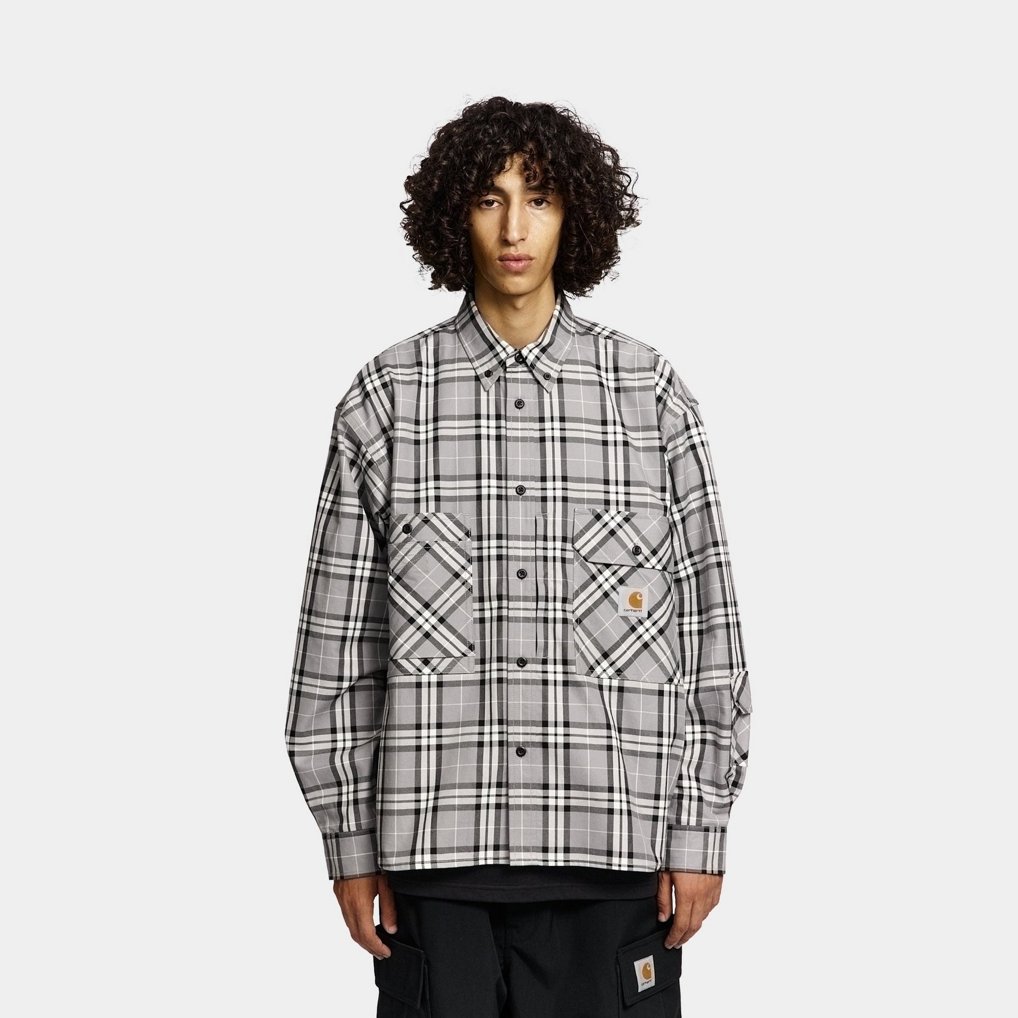 Carhartt WIP x INVINCIBLE Work Shirt Max - Black | Heavy Duty Cotton Workwear for Men | Perfect for Construction, Outdoor Jobs & Casual Streetwear