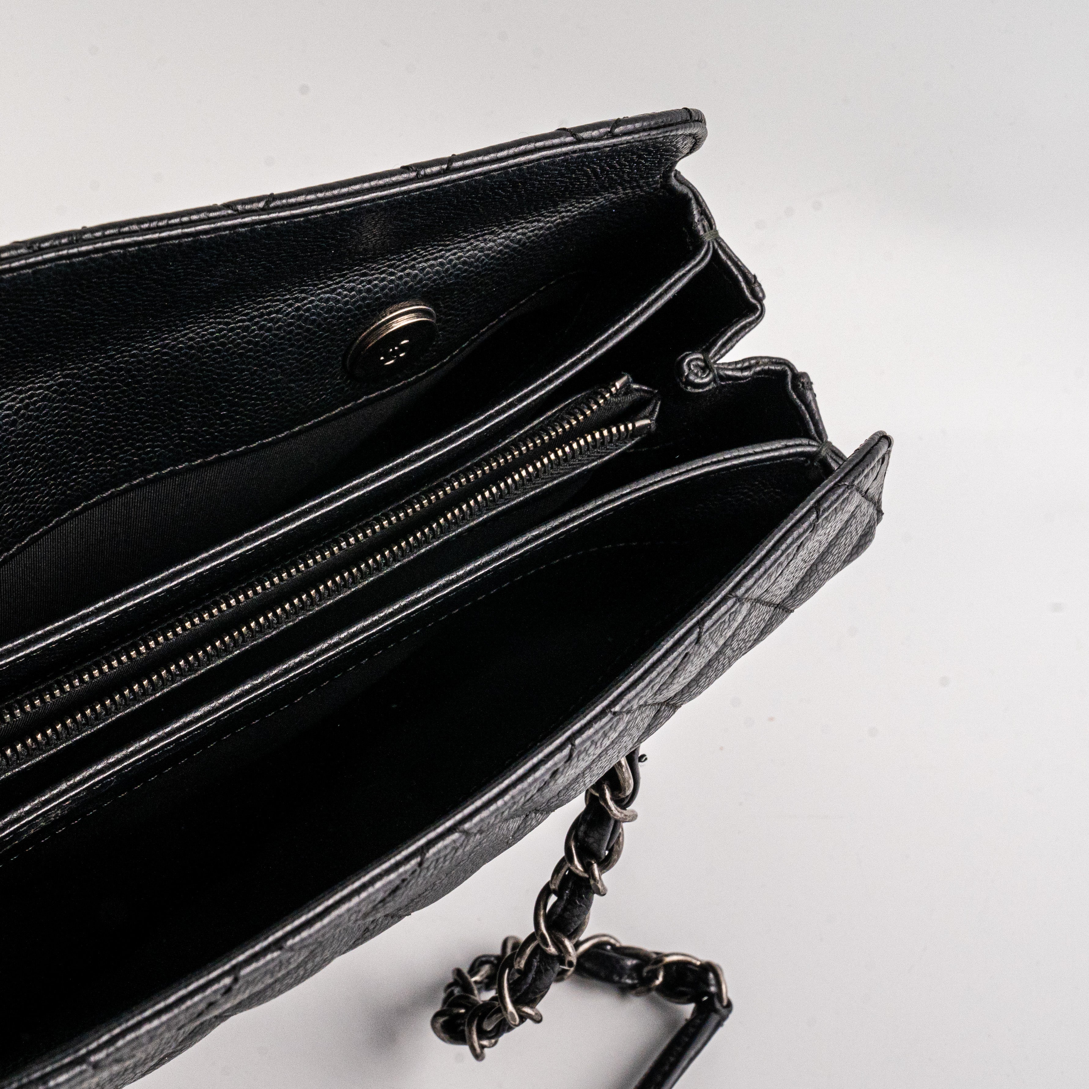 Chanel Caviar Leather Shoulder Tote Bag - Classic Black Handbag for Women | Perfect for Work, Travel & Everyday Luxury