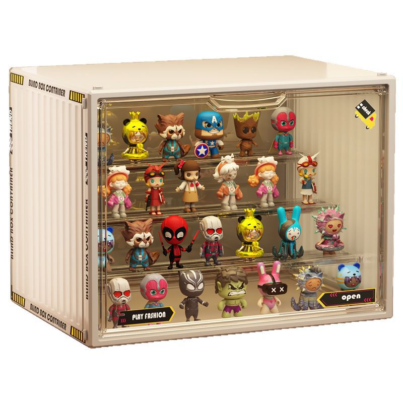 POP MART Display Case - Acrylic Collectible Figure Protector for Multistep Series | Perfect for Showcasing & Protecting Your Vinyl Toys Collection at Home or Office