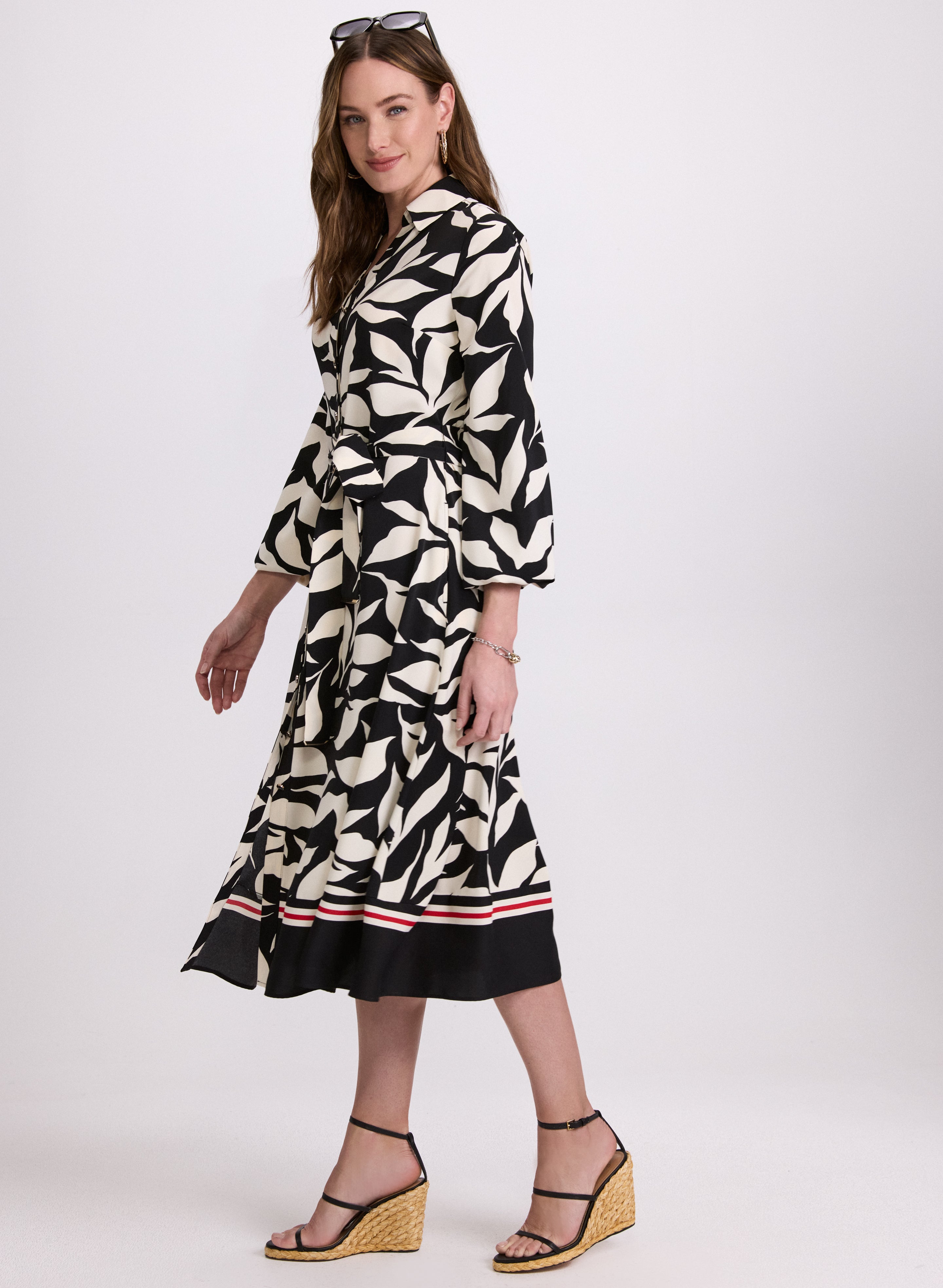 Floral Midi Dress for Women - Summer Boho Flowy Dress with Short Sleeves - Perfect for Beach Vacation, Date Night & Outdoor Parties