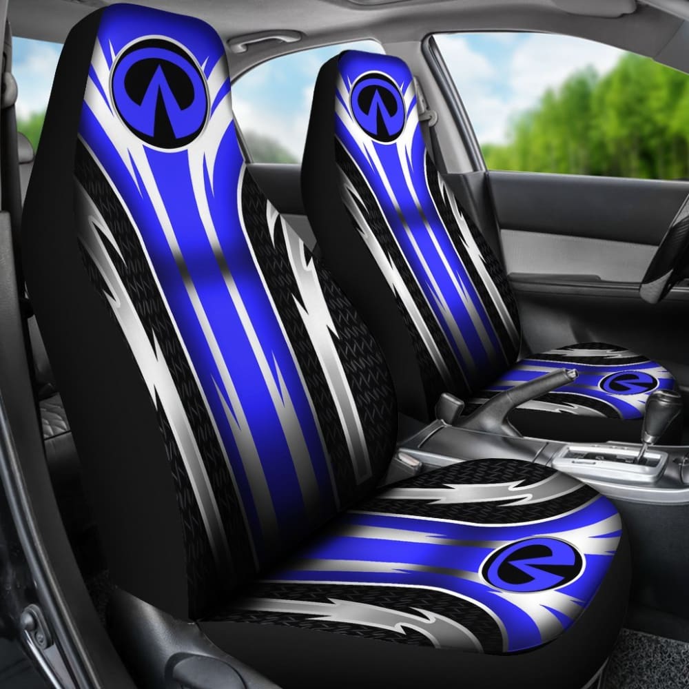 Premium 2-Piece Front Seat Covers for Infiniti - Navy Blue (Part #144627) | Universal Fit for Most Infiniti Models | Perfect for Car Protection & Interior Upgrade | Great for Daily Commute, Road Trips & Family Use