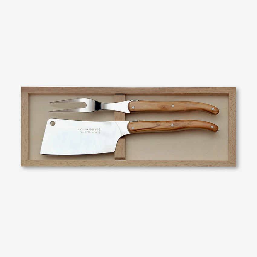 Claude Dozorme Premium Cheese Knife Set - Stainless Steel Cheese Serving Utensils for Entertaining - Perfect for Charcuterie Boards, Wine Pairings & Dinner Parties