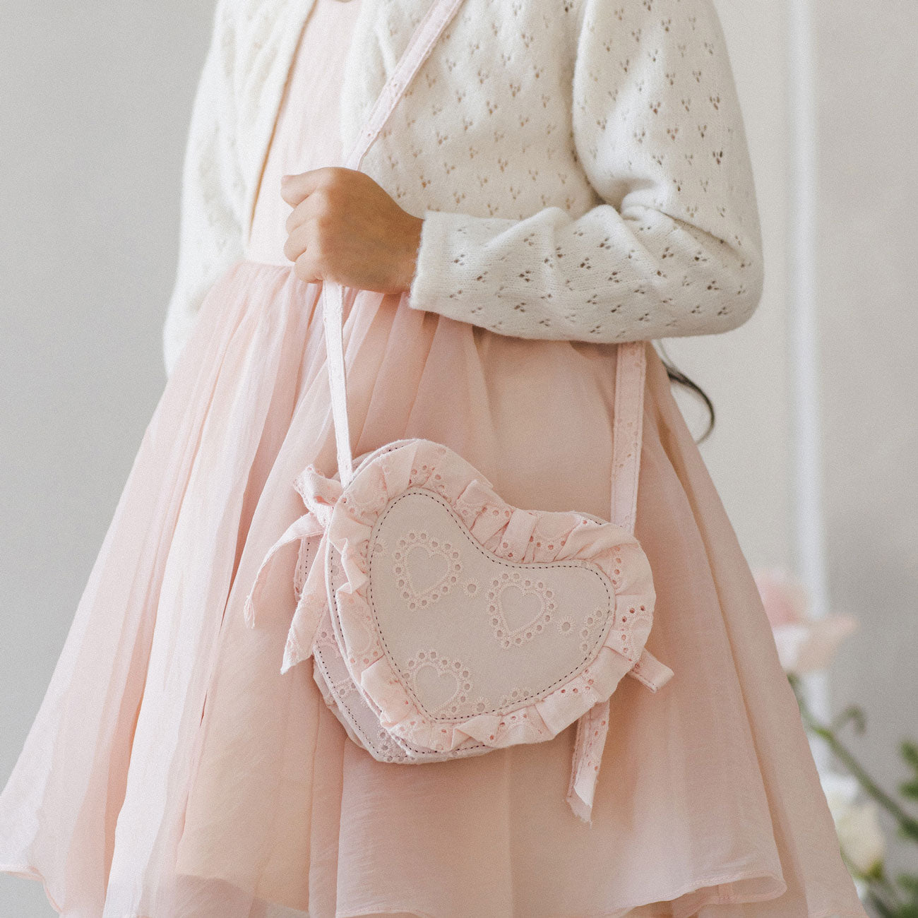 Blush Pink Heart-Shaped Crossbody Purse for Women - Cute & Trendy Clutch Bag for Date Night, Parties & Everyday Use