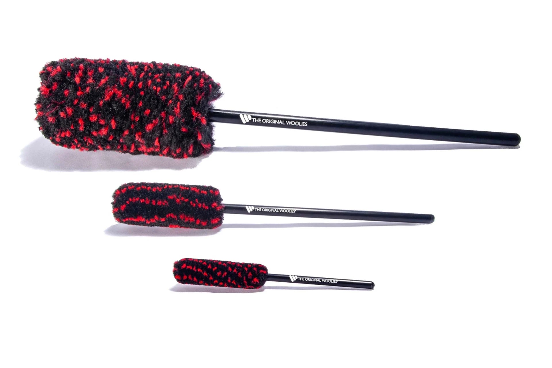 WHEEL WOOLIES 3-Piece Detail Brush Kit - Best Wheel Cleaner for Cars, Trucks & Motorcycles - Perfect for Deep Cleaning Wheels, Rims & Tires