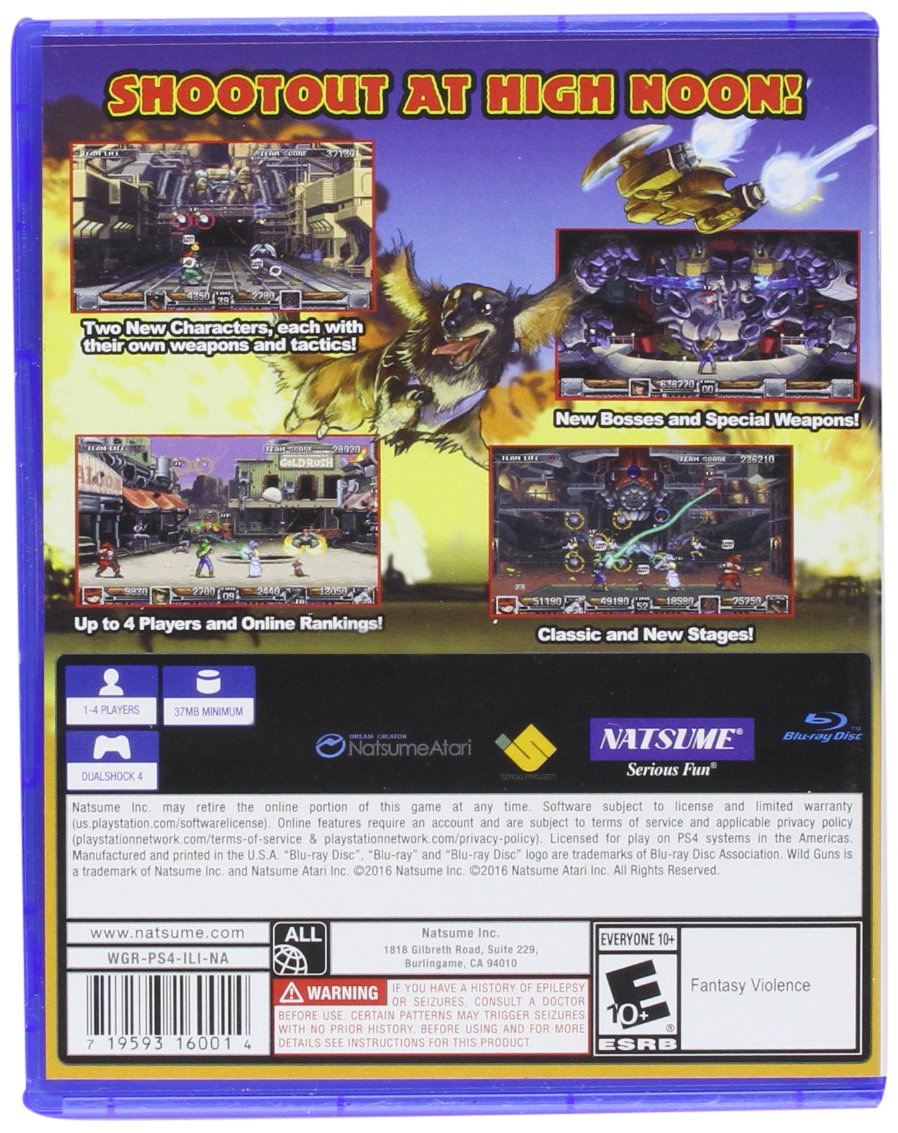 Wild Guns: Reloaded - PS4 Game (New) | Classic Arcade-Style Shooter for PlayStation 4 | Perfect for Retro Gaming Enthusiasts and Action Game Lovers
