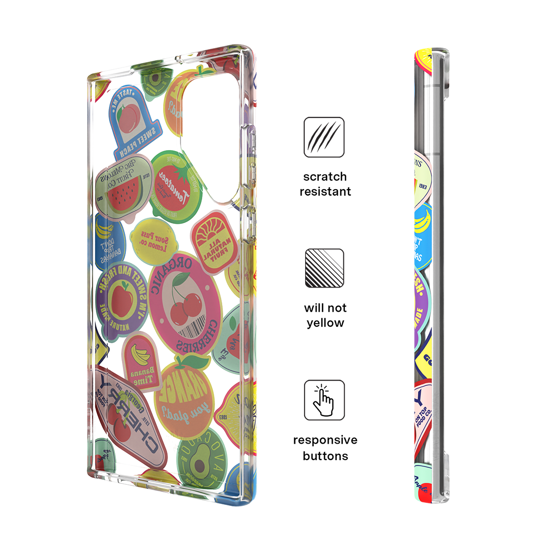 Juicy Fruits Pattern Samsung Phone Case - Durable Protective Cover for Samsung Galaxy S21/S20/Note 20 - Stylish Soft TPU Bumper Case for Everyday Use, Work & Travel