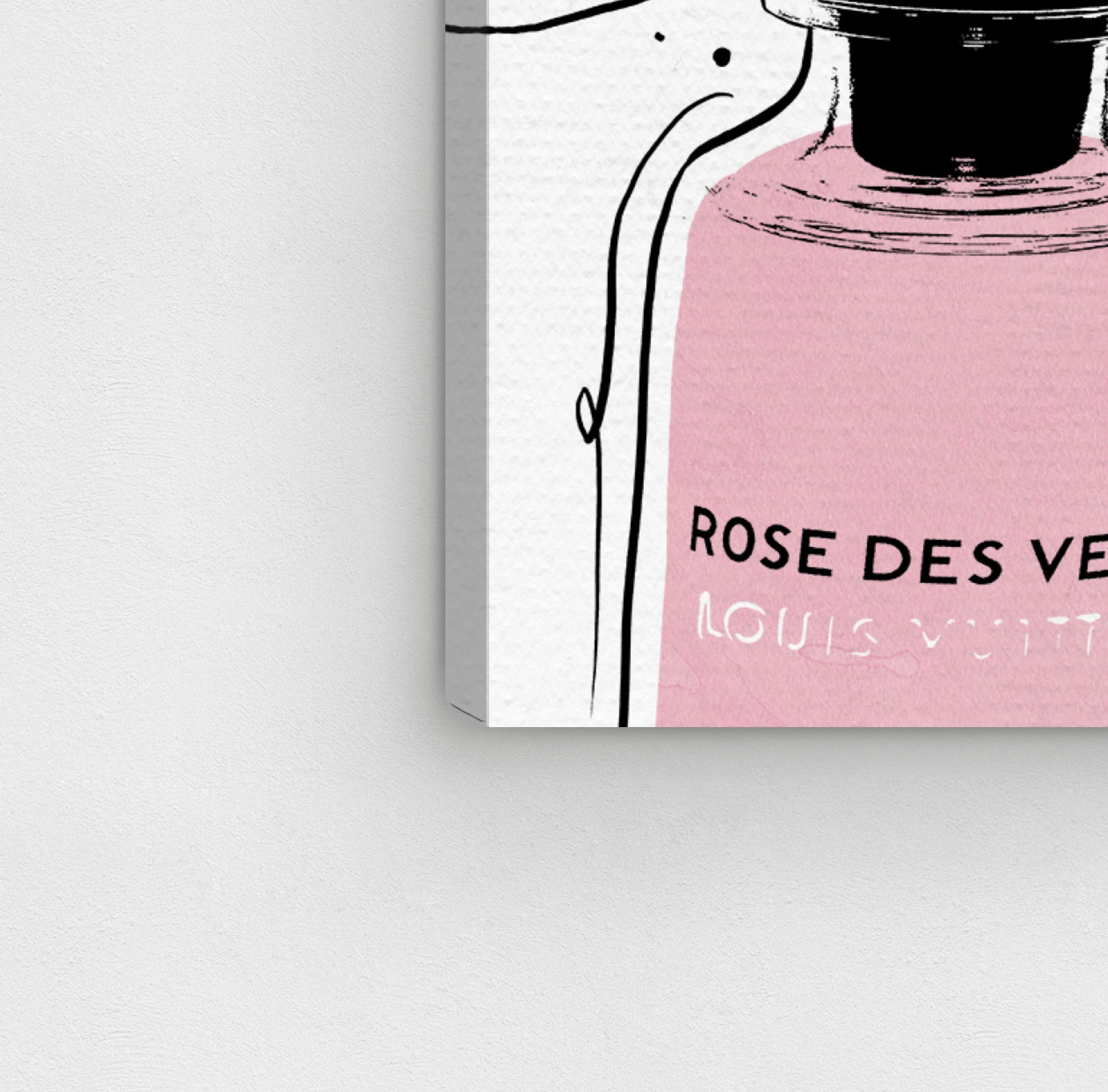 French Perfume Girl Classic Wall Art Canvas Print - 20