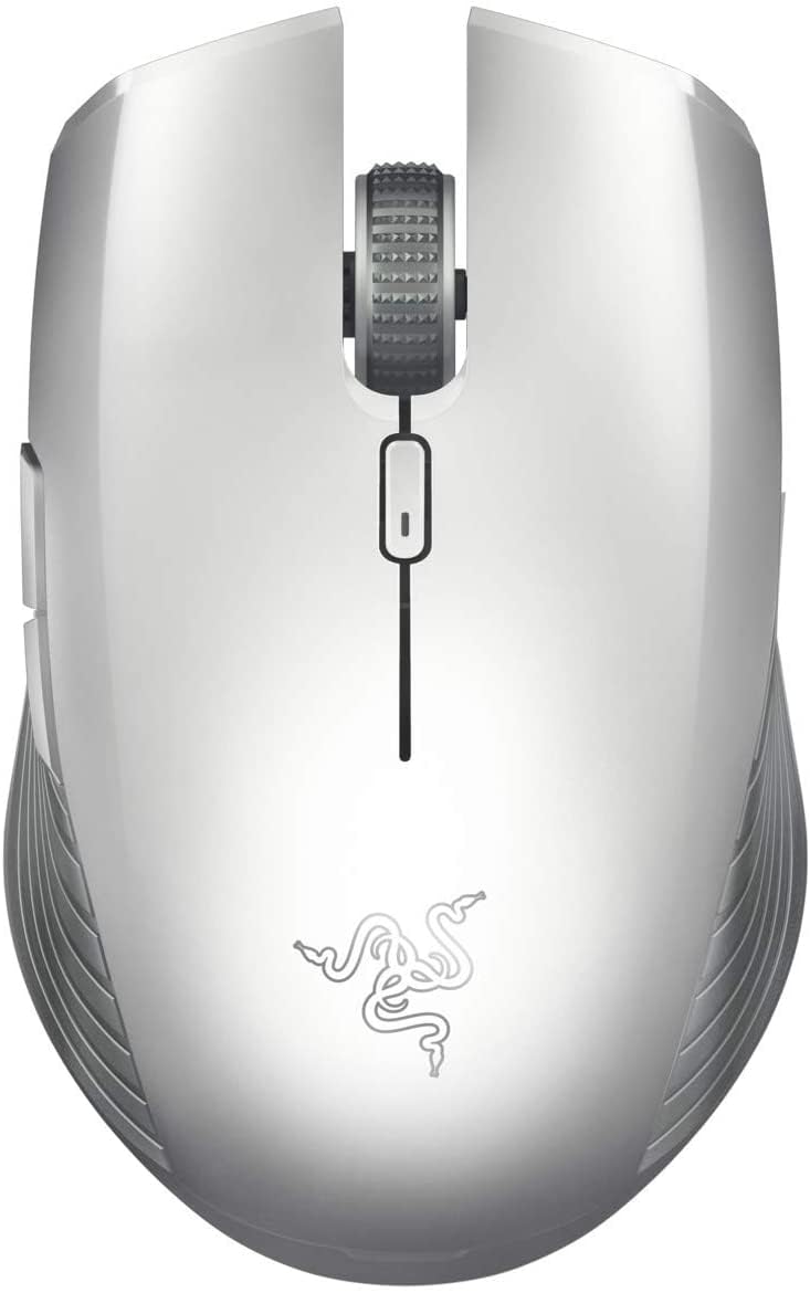 Razer Atheris Mercury Edition Wireless Gaming & Office Mouse - 280H Battery Life, Optical Sensor, Adaptive Frequency Tech, Bluetooth/USB Dual Mode (White) - Perfect for PC Gaming, Laptop Work & Travel Use