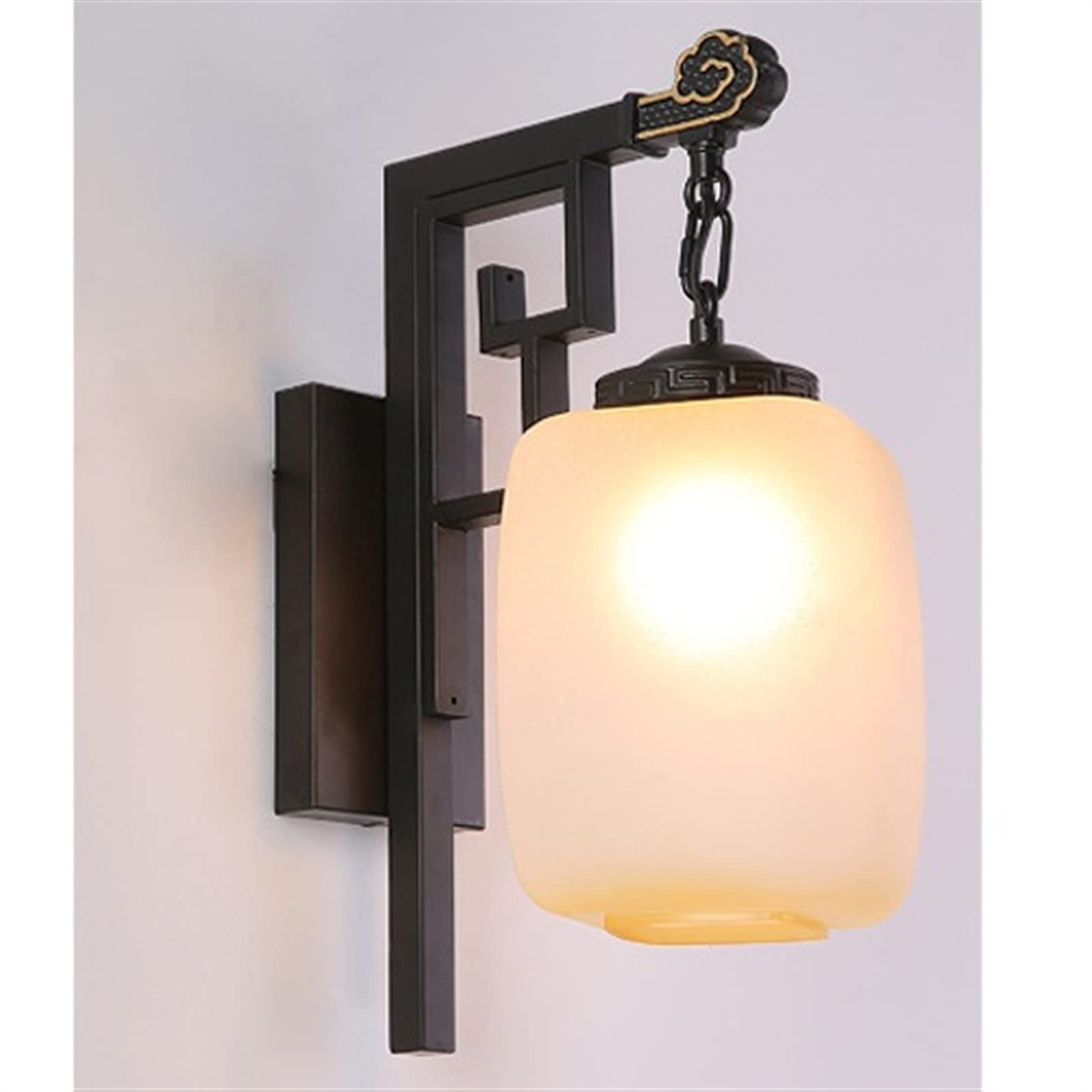 Modern Minimalist Retro European Wall Light - Wrought Iron Wall Lamp for Bedroom, Living Room, Aisle & Kitchen | Hotel Style Home Decor Lighting Fixture | Dimmable Bedside Lamp for Cozy Ambience