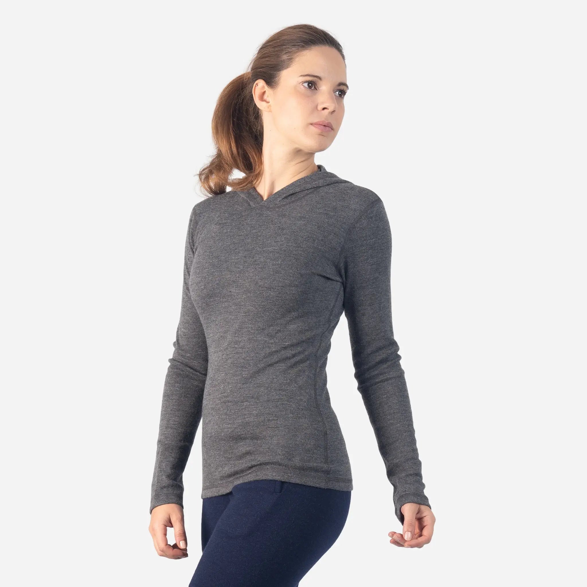Women's Alpaca Wool Pullover Hoodie - Soft & Lightweight 300 GSM Winter Sweater for Women | Cozy Outdoor & Casual Wear