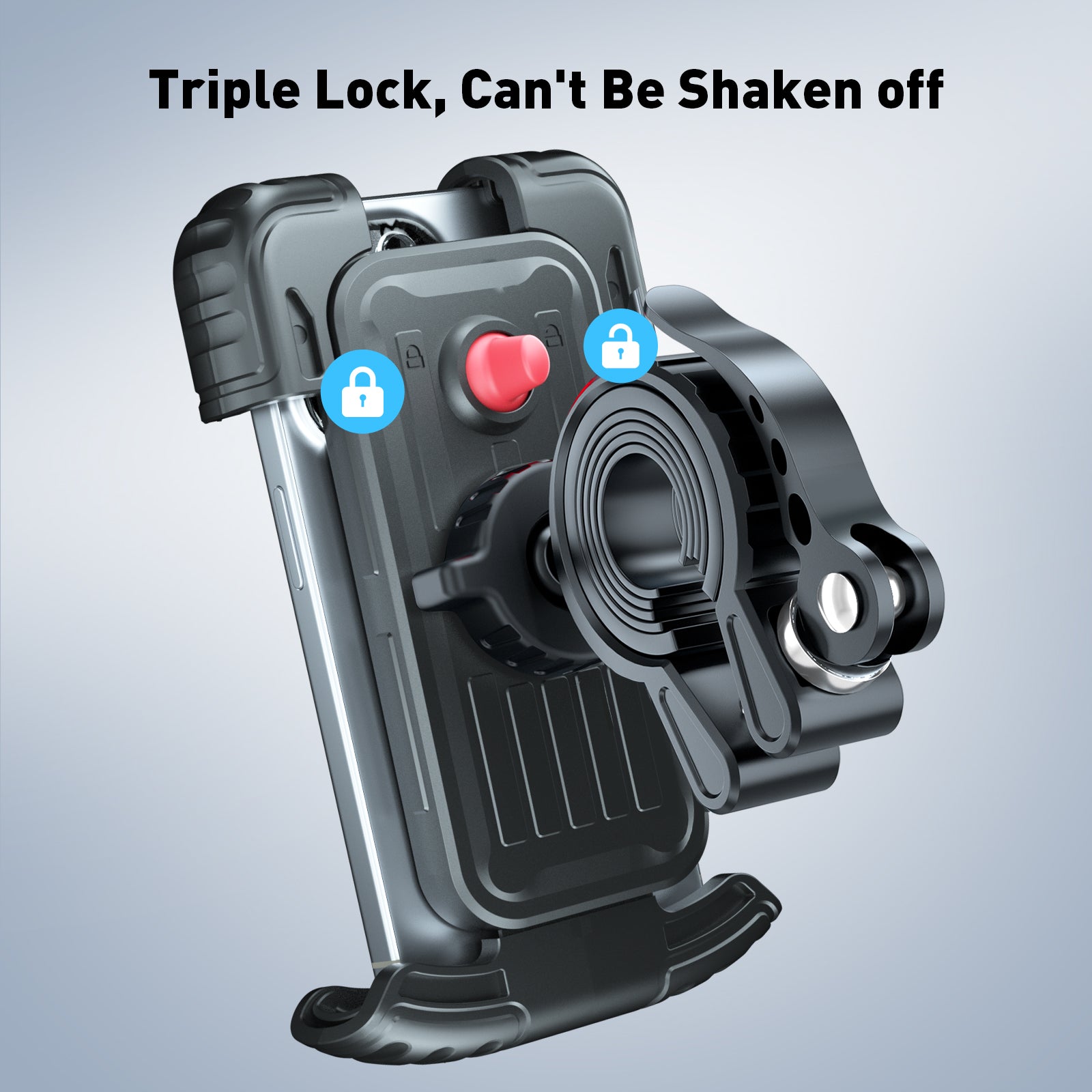 Hiboy Universal Phone Mount with Secure Clip - Compatible with Scooters, Bikes & Motorcycles - Perfect for GPS Navigation & Hands-Free Riding