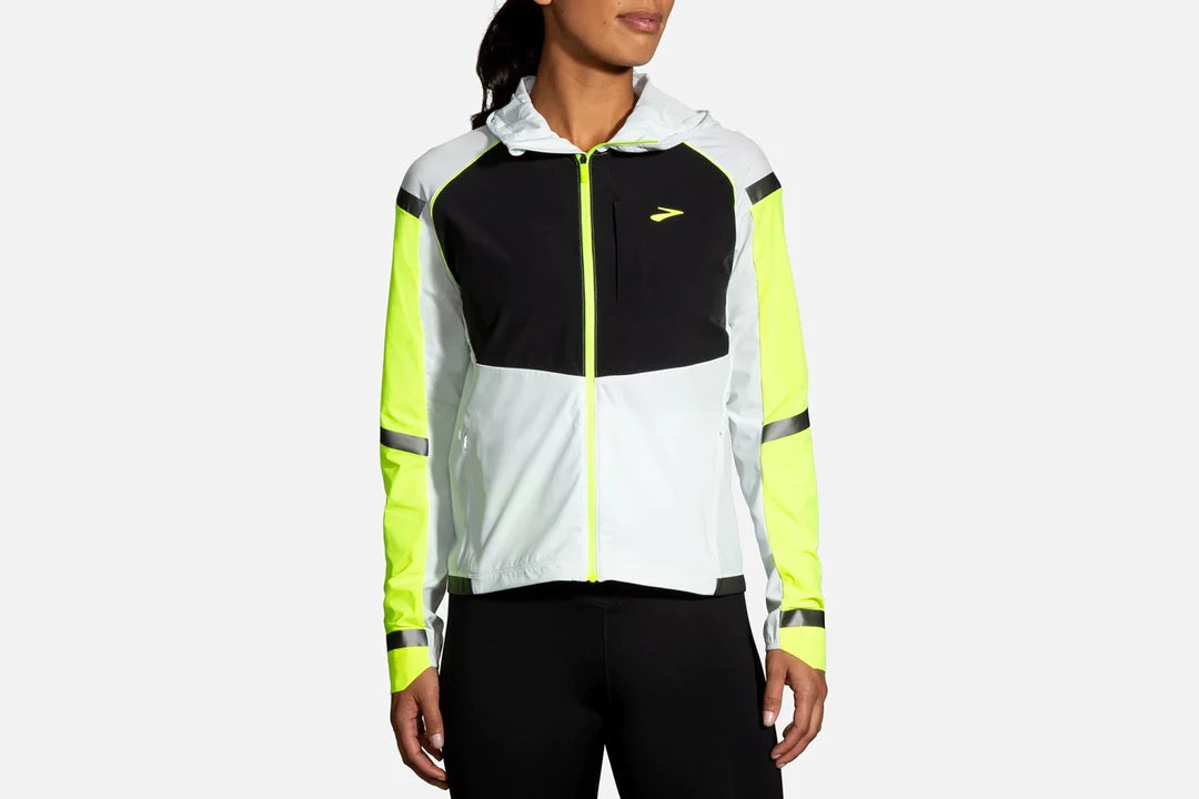 Women's Brooks Carbonite Jacket - Lightweight Waterproof Windbreaker for Running, Hiking & Outdoor Activities | All-Weather Performance Jacket for Women