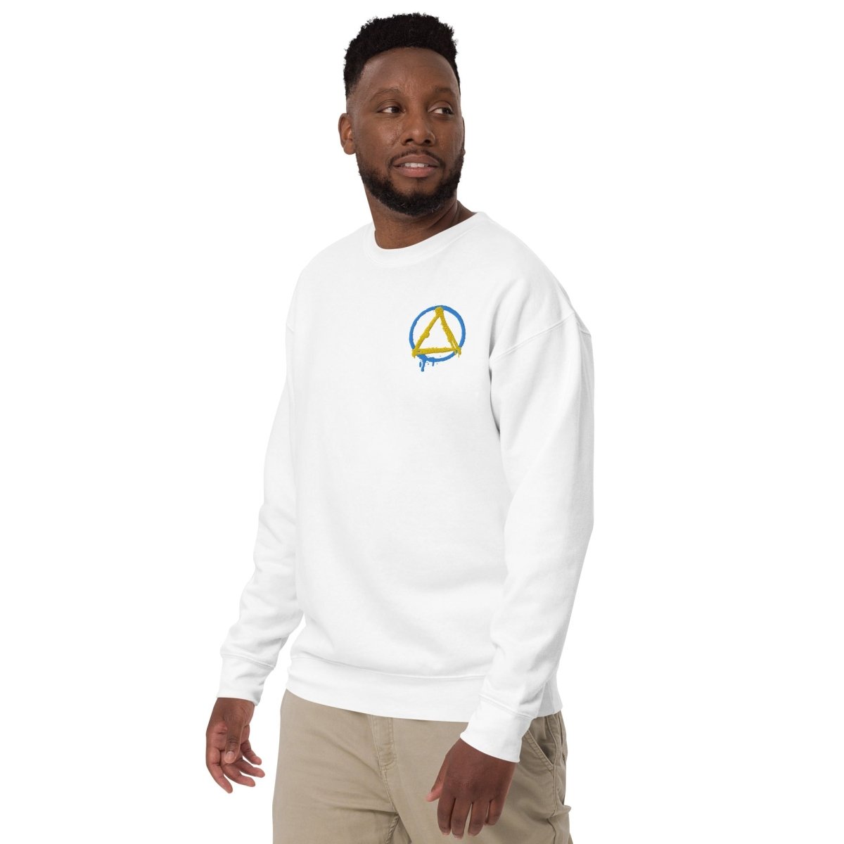 Graffiti Sobriety Symbol Unisex Premium Sweatshirt - Comfortable & Stylish Pullover for Men & Women - Perfect for Recovery Support, Casual Wear & Street Fashion