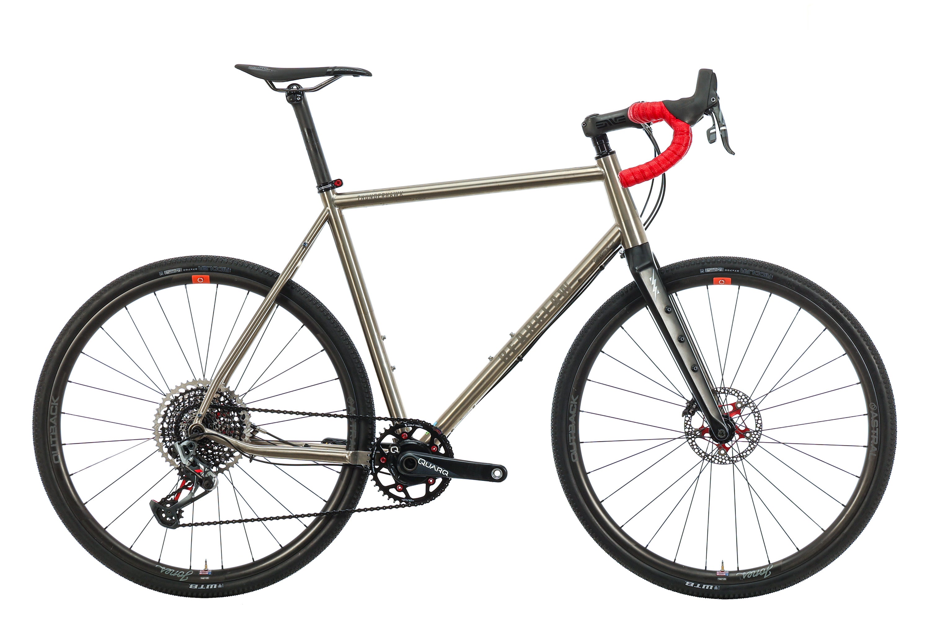 Bearclaw Thunderhawk Gravel Bike 2018 - 60cm Carbon Frame Adventure Bike for Men & Women - Perfect for Off-Road Trails, Commuting & Long-Distance Cycling