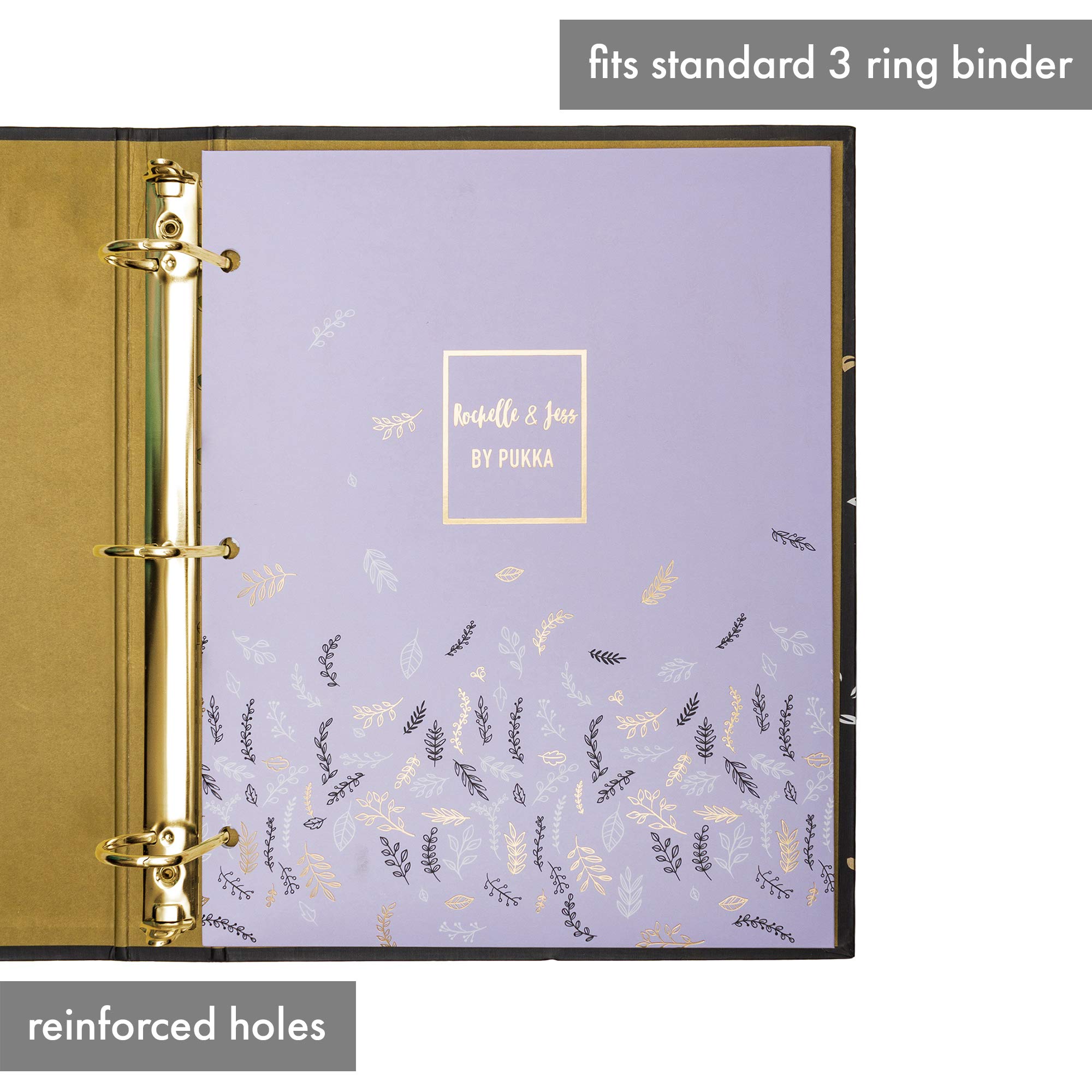 Pukka Pad 6-Pack Pocket Folders with 3 Hole Punches - 11.75 x 9.5 Inch A4 & Letter Size Portfolio Organizers for School, Office & Home - Perfect for Documents, Reports & Homework Organization