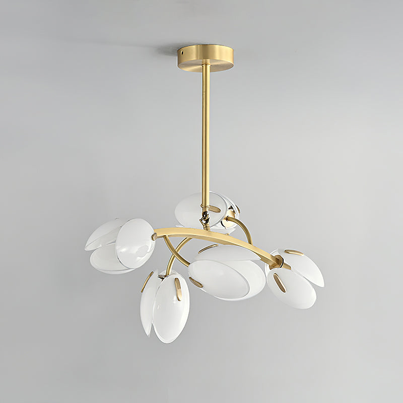 Belluno Crystal Chandelier - Elegant Modern Ceiling Light Fixture for Dining Room, Living Room & Bedroom - Perfect for Home Decor & Wedding Venues