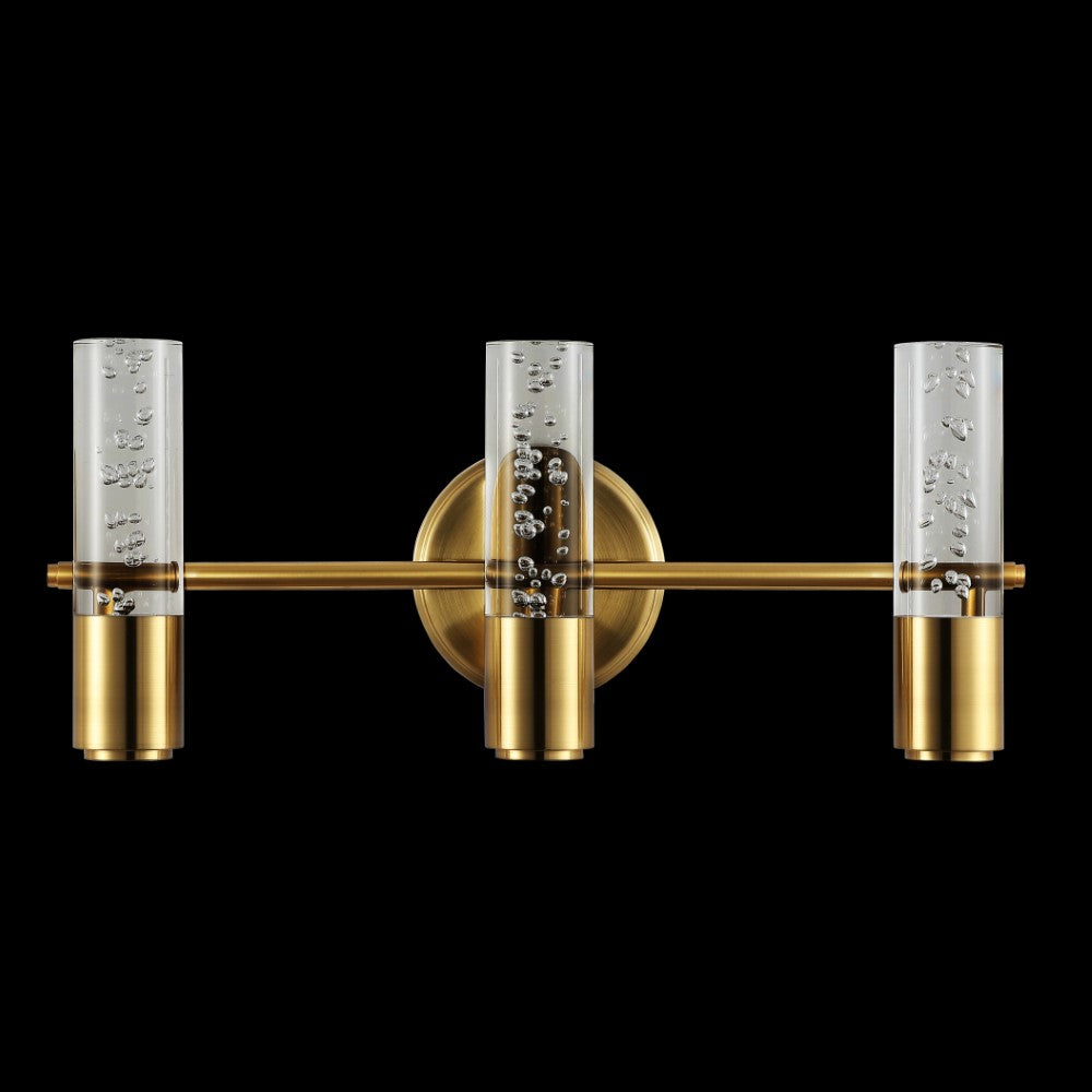 Bolha Minimalist Modern Bubble Acrylic/Iron Integrated LED Vanity Light - Elegant Bathroom Lighting for Contemporary Homes & Spa-Like Retreats