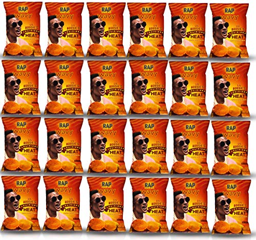 Rap Snacks Louisiana Heat Potato Chips 2.5oz (24 Pack) - Spicy Snack for Parties, Game Nights & Road Trips