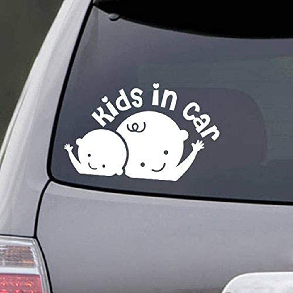 Baby on Board Car Decal - Cute Kids in Car Sticker for Safety & Window Decoration - Perfect for Family Vehicles, School Pickups & Road Trips