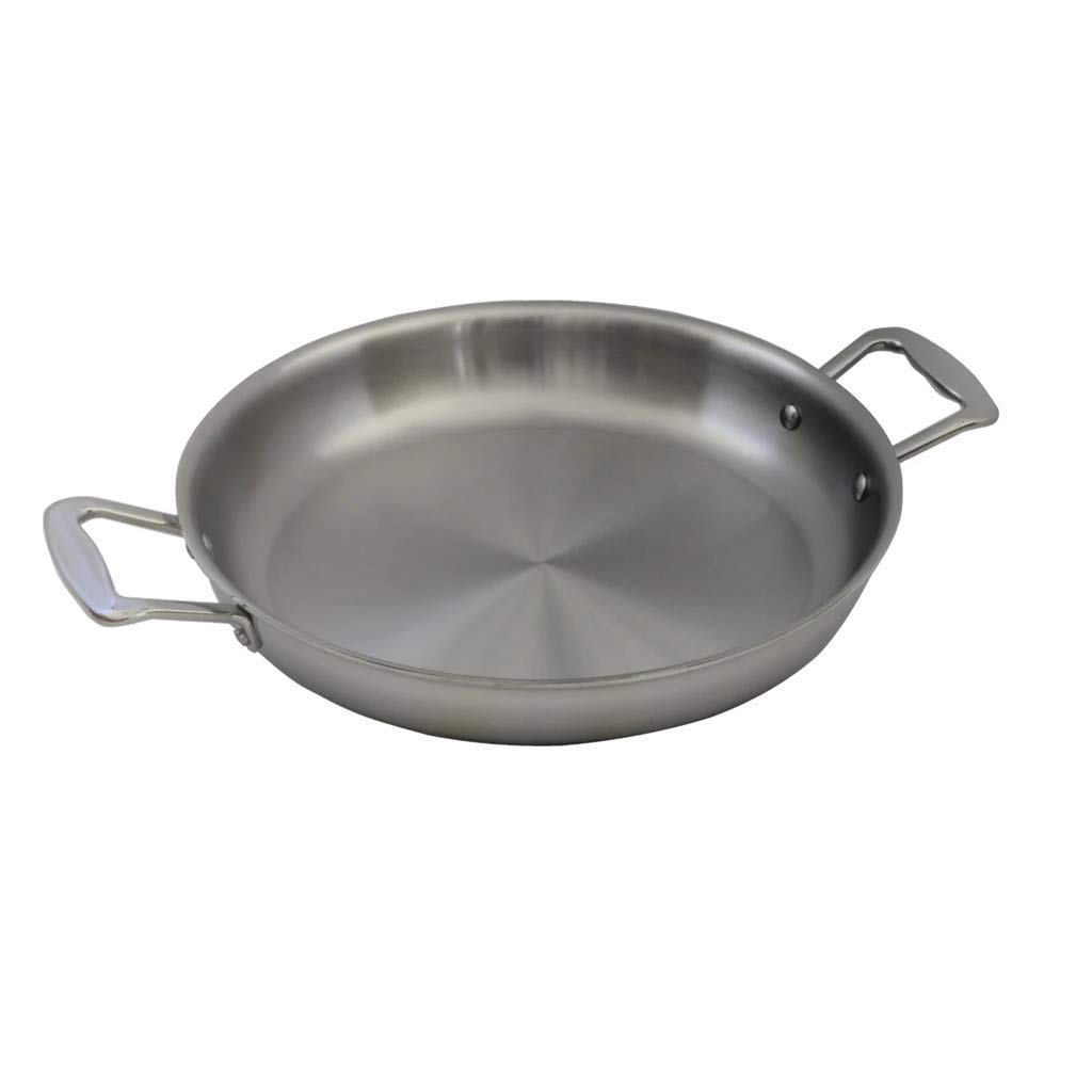 Little Griddle ANYWARE 7-Ply Stainless Steel Fry Pan - Induction Ready, Lifetime Guaranteed - 5-Layer Aluminum Core with Dual Helper Handles - Perfect for Outdoor Camping, Indoor Cooking & RV Kitchens