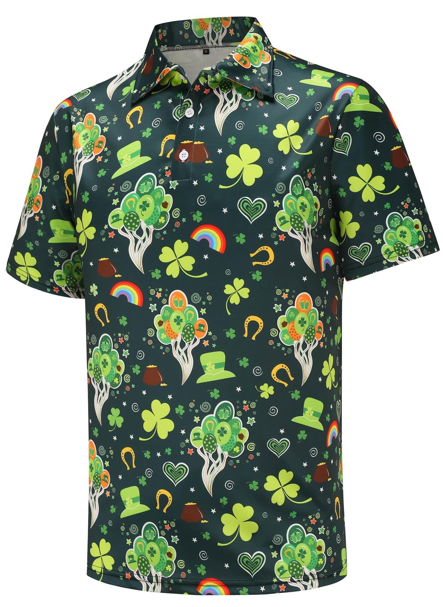 Men's Dry Fit Short Sleeve Golf Shirt - Moisture Wicking Performance Polo for Comfort & Style - Funny Golf Apparel for Casual Wear & On-Course Performance