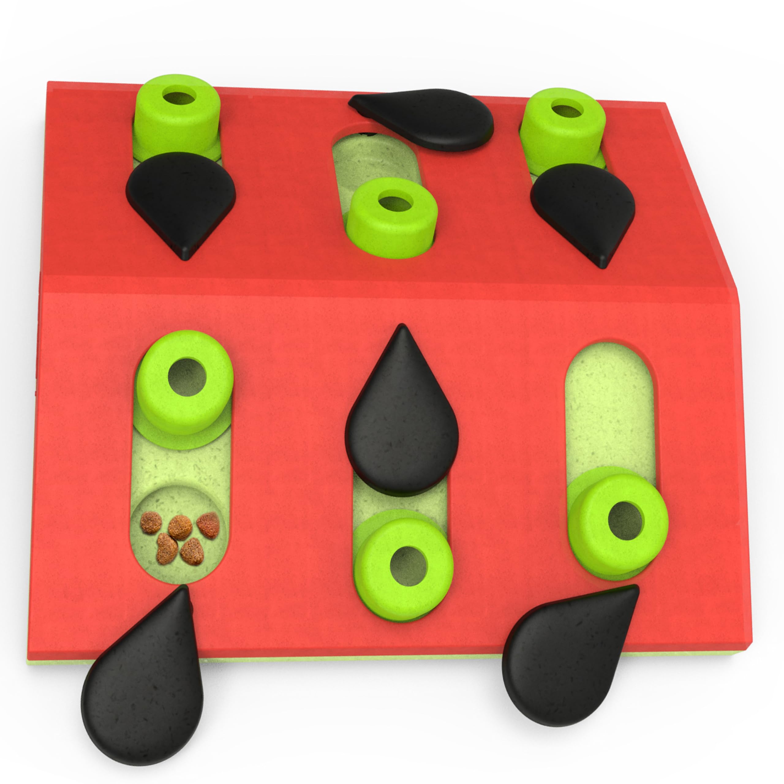 Nina Ottosson Catstages Melon Madness Interactive Puzzle Toy for Cats - Fun Treat Dispenser for Indoor Play & Mental Stimulation