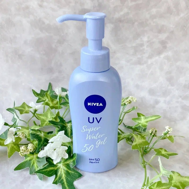 Nivea Sun Protect Super Water Gel Sunscreen SPF50 PA+++ 140g Pump Bottle - Lightweight, Non-Greasy Sun Protection for Face & Body - Perfect for Beach, Swimming & Outdoor Activities