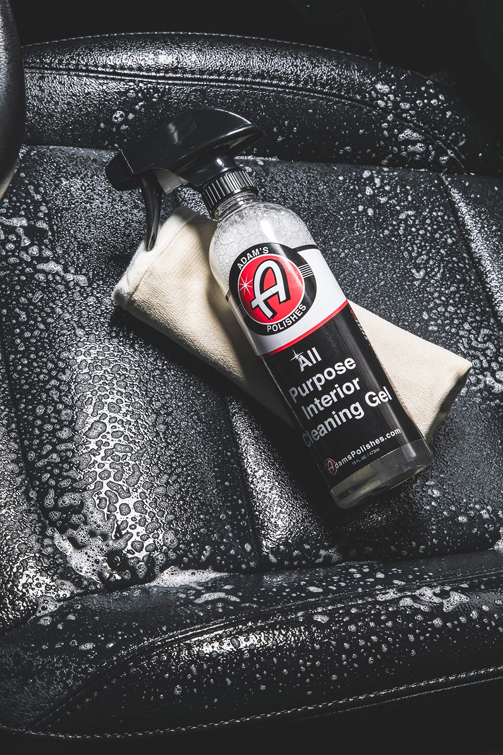 Adam's Polishes All Purpose Interior Cleaning Gel - Safe for Leather, Vinyl, Carpet, Plastic & Rubber | Car, Boat, RV & Motorcycle Detailing | Removes Dirt & Stains from Seats, Upholstery & Floor Mats