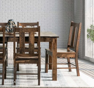 Alamo 5-Piece Dining Set - Modern Wooden Table & Chairs for Kitchen, Dining Room, or Outdoor Patio - Perfect for Family Meals & Entertaining Guests