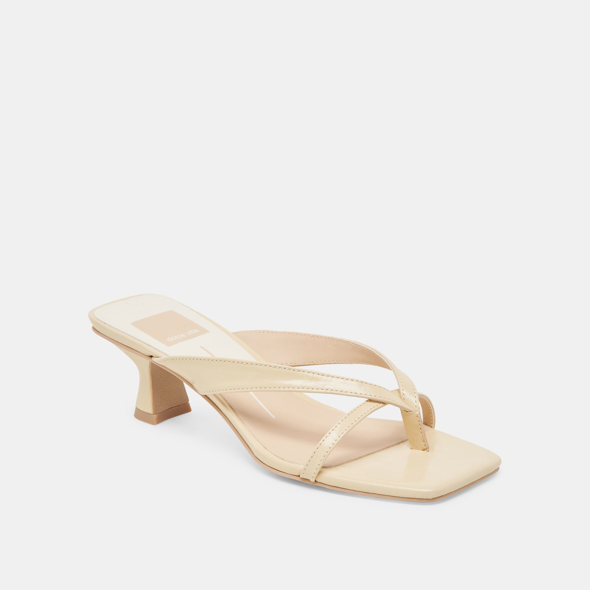 BREVEL Women's Light Yellow Leather Heels - Comfortable High Heels for Party, Wedding & Evening Events
