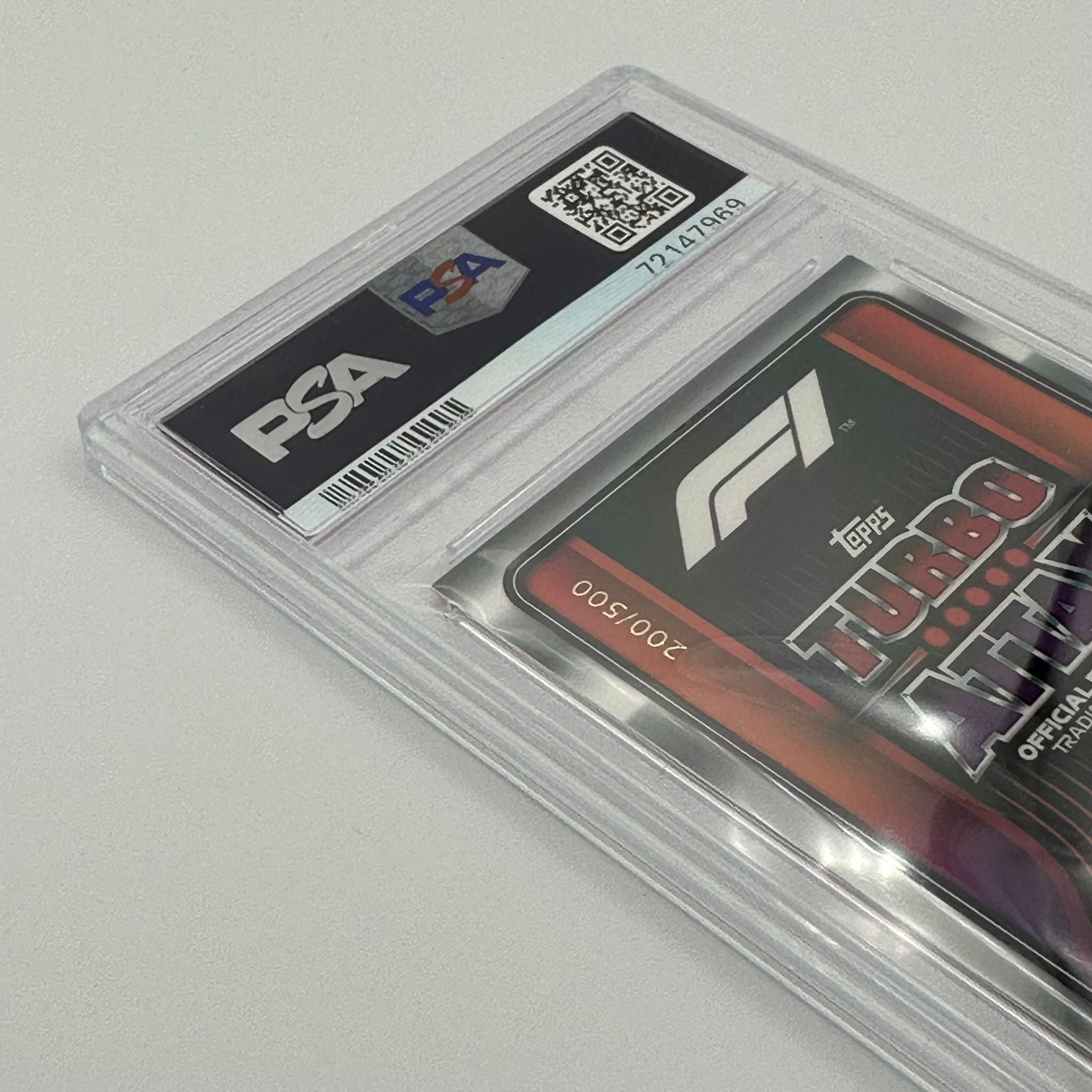 PSA 9 Graded 200/500 Max Verstappen #330 100 Club Mirror Red F1 Racing Card - Rare Collectible for Formula 1 Fans & Sports Memorabilia Enthusiasts