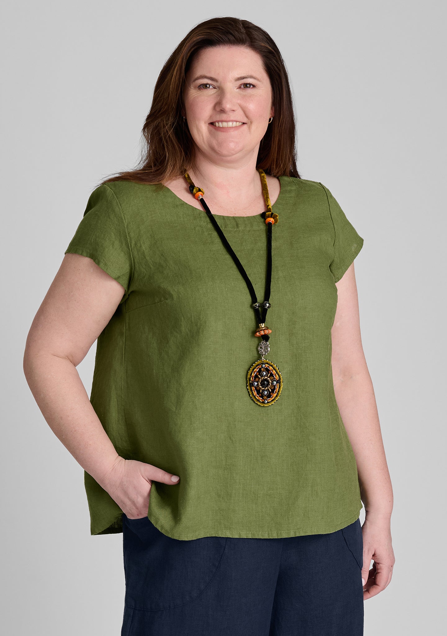 Tuck Back Tee - Soft Linen T-Shirt for Women | Casual & Comfortable Summer Top | Perfect for Beach, Travel & Everyday Wear