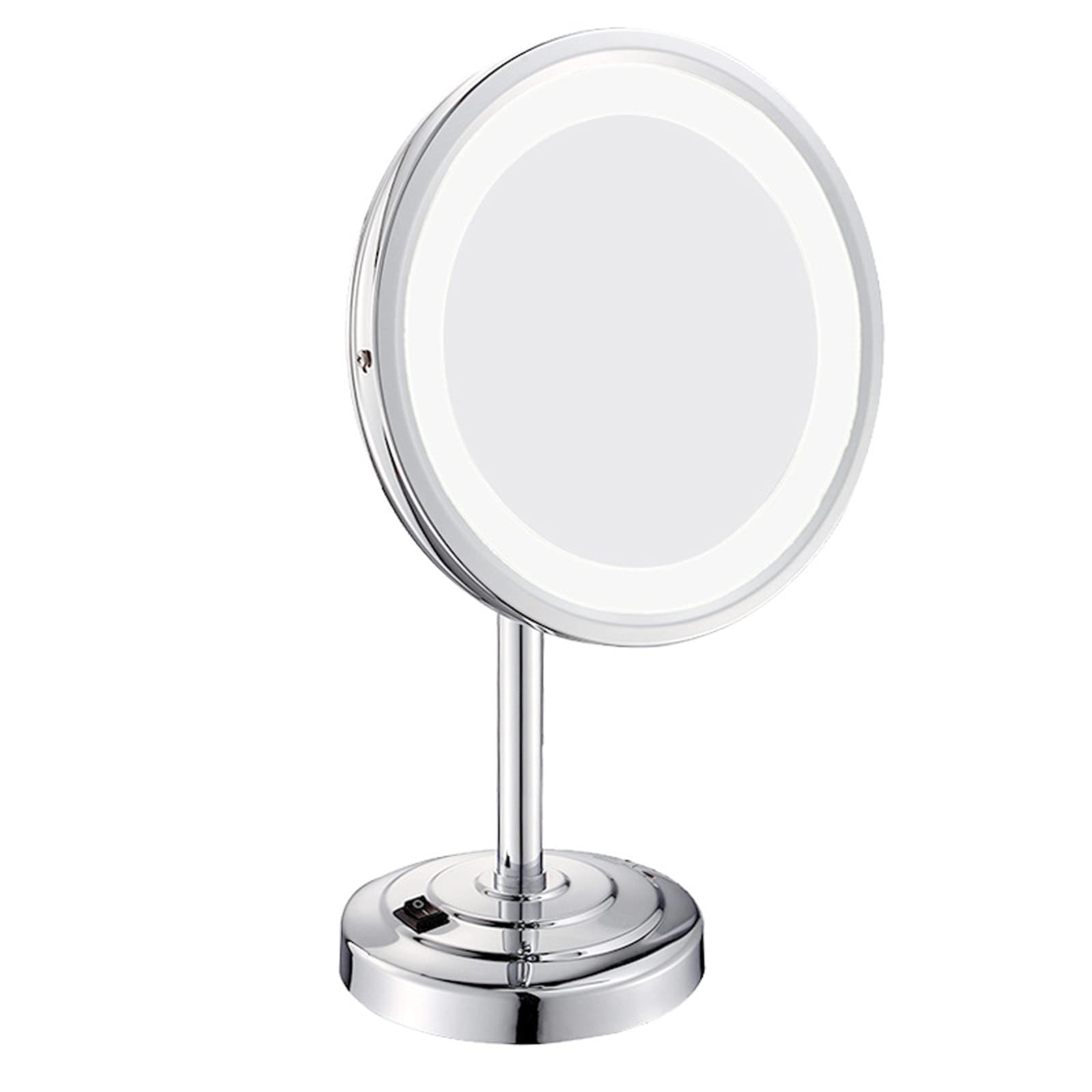 XYXH LED Makeup Mirror with Lights - 360° Swivel & Rechargeable Vanity Mirror for Makeup Desk, Bathroom, Bedroom | Perfect for Professional Makeup Application & Home Decor