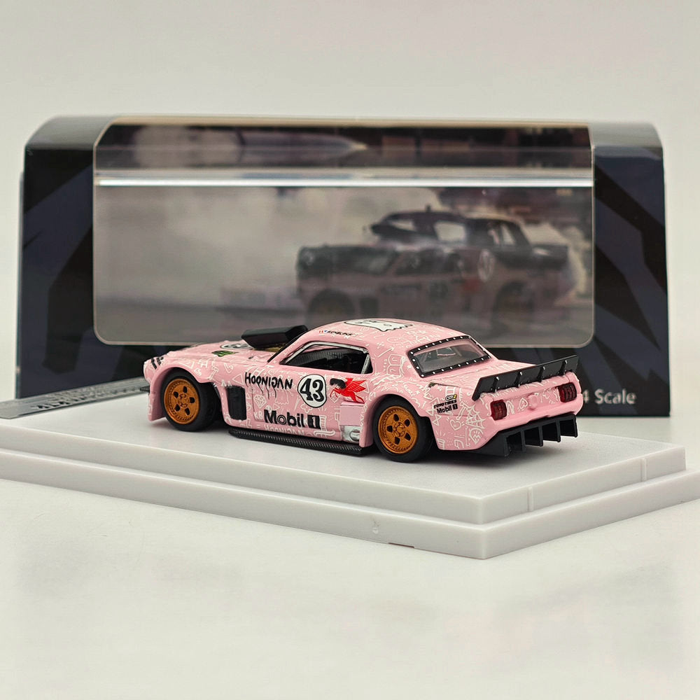 1:64 Scale Ford 1965 Mustang Hoonicorn RTR #43 Diecast Model Car - Limited Edition Collectible for Racing Fans & Display (Perfect for Home Office Decor, Gift for Car Enthusiasts)