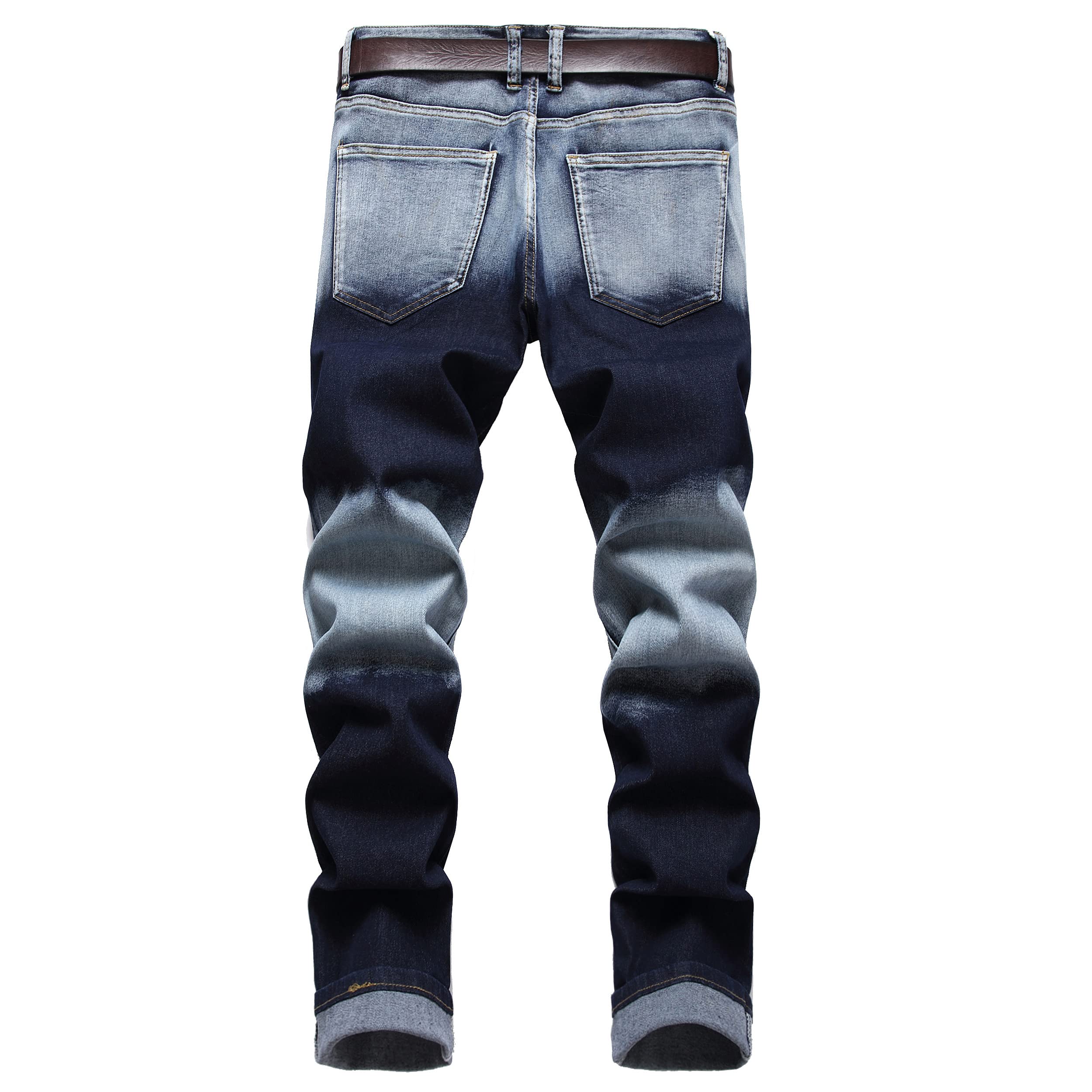 Men's Slim Fit Ripped Jeans - Stretch Distressed Denim Pants for Casual Wear & Street Style | Comfortable Fashion Jeans for Everyday Outfits, Dating & Night Out