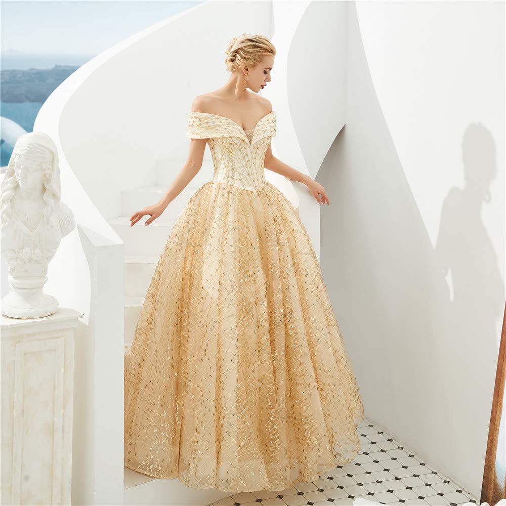 Elegant Off Shoulder Ball Gown Lace Applique Quinceanera Dress for Women - Long Tulle Prom Dress for Homecoming, Wedding, and Special Occasions