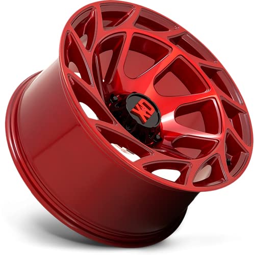 XD Wheels XD860 Onslaught Candy Red 17x9 Inch Alloy Steel Wheel - 6x106mm Bolt Pattern, 0mm Offset | Perfect for Off-Road Trucks & SUVs