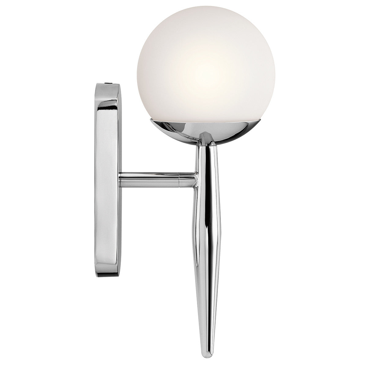 Callaway Chrome Wall Sconce Light Fixture - Modern Bathroom Vanity Lighting for Home Decor, Bedroom, Hallway & Entryway