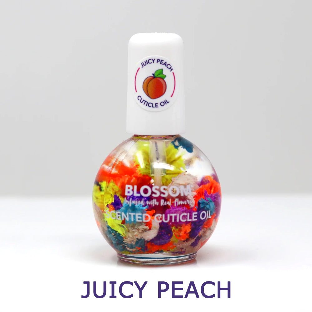 Blossom All Natural Cuticle Oil - Hydrating & Repairing Treatment for Dry, Damaged Nails (0.42 oz) | Perfect for Manicures, Nail Care & At-Home Spa Treatments