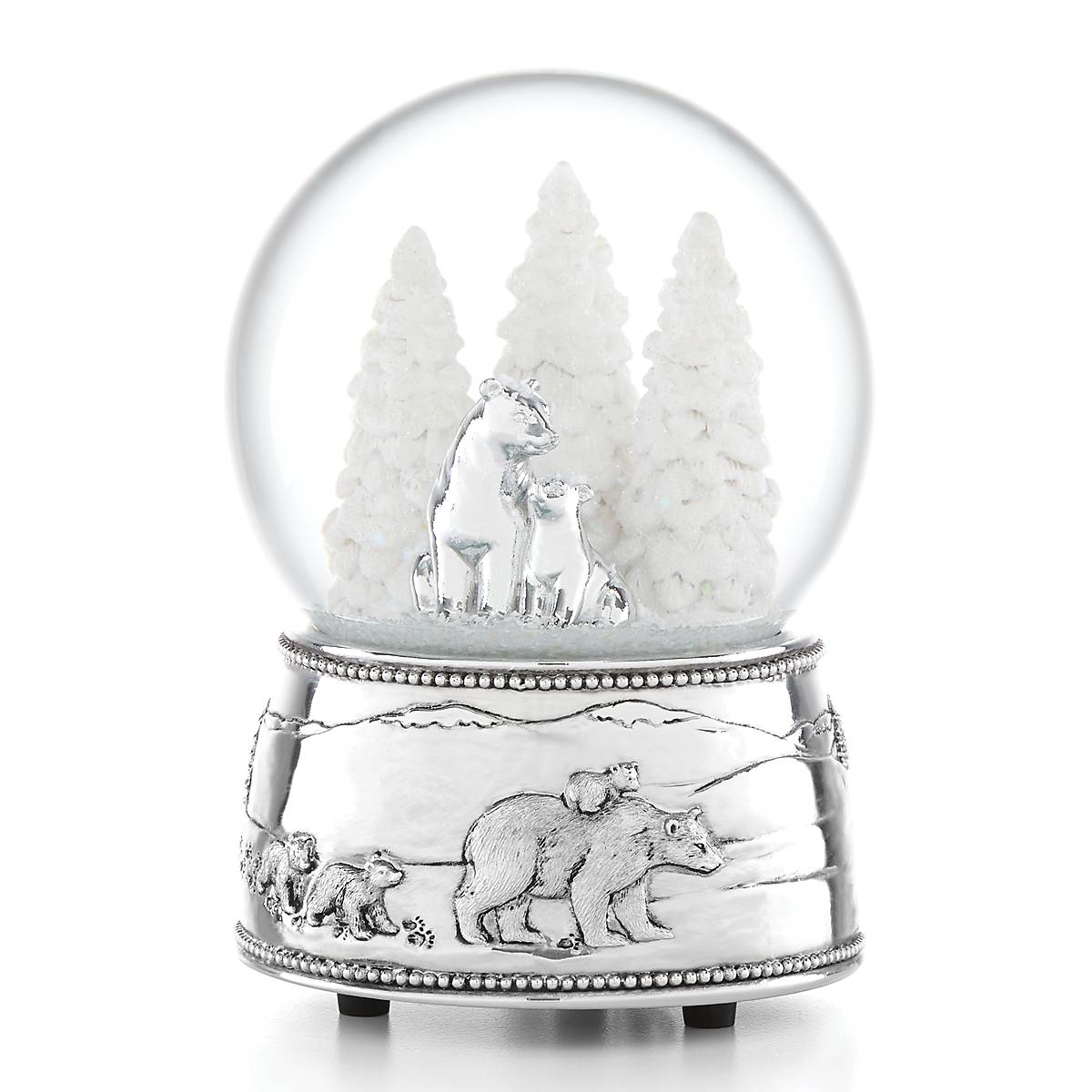 North Pole Bound Polar Bears Snow Globe - Handcrafted Winter Wonderland Decor for Christmas, Home & Office - Perfect Holiday Gift & Collectible