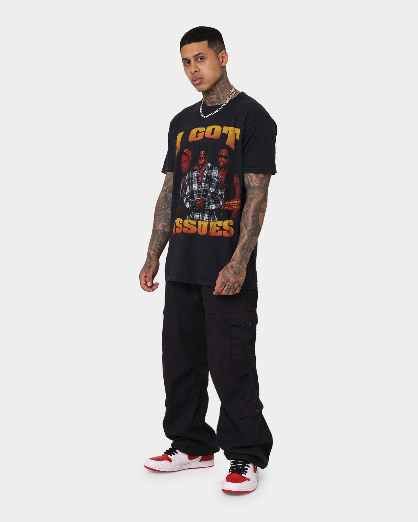4HUNNID Forever Issues Rap T-Shirt Black | Hip Hop Music Fan Gift | Streetwear Fashion for Concerts & Casual Wear
