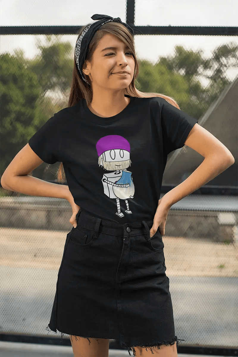 Premium Unisex Robot T-Shirt - Bearded Potter with Beanie Design | Cute & Trendy Graphic Tee for Men & Women | Perfect for Casual Wear, Gifts, and Fan Merchandise