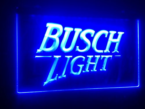Busch Light Beer Blue Neon LED Bar Sign - Vintage Style Pub Decor for Home, Man Cave & Game Room - Perfect for Bars, Taverns & Sports Events