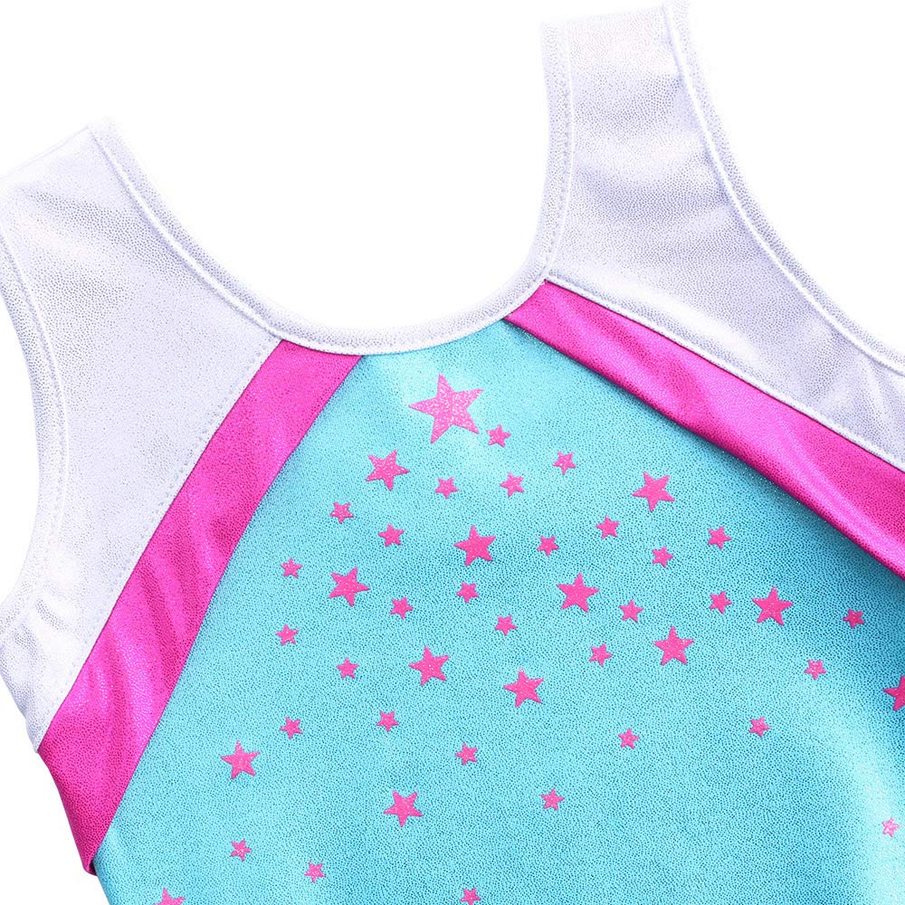 BAOHULU Girls Gymnastics Leotard - Sparkly Dance Outfit for Ballet, Cheerleading & Performance - Shiny Athletic Wear for Kids Toddlers
