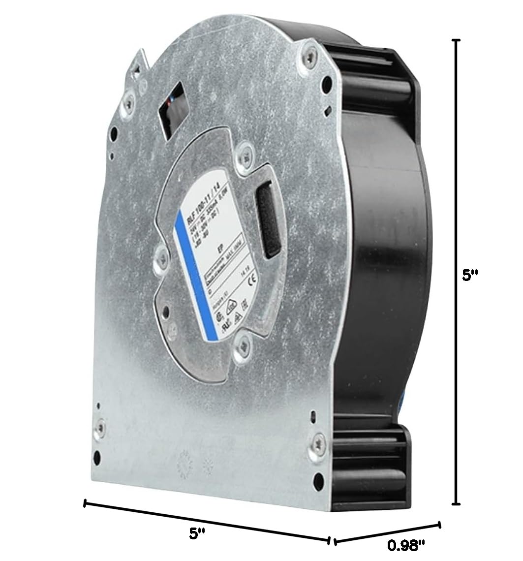 24V RLF100-11/14 335mA 8.0W 12725 Cooling Fan 127x127x25mm 2-Wire - High Performance PC Case & Server Cooling Fan for Computer, Electronics, and Industrial Equipment